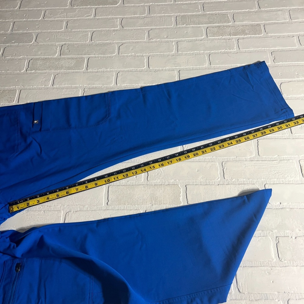 NEW Figs Cairo Cargo Scrub Pants Mens XL Blue Straight Leg Stretch Medical Nurse - Picture 4 of 14